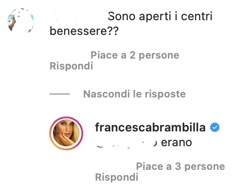 Francesca Brambilla commenti