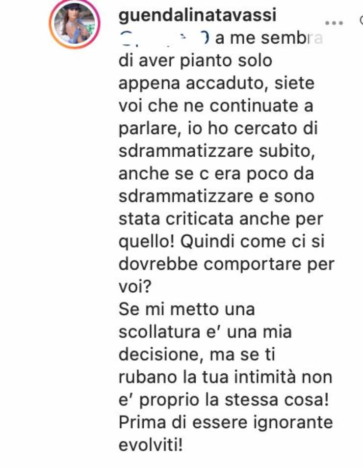 Guendalina Tavassi commenti1