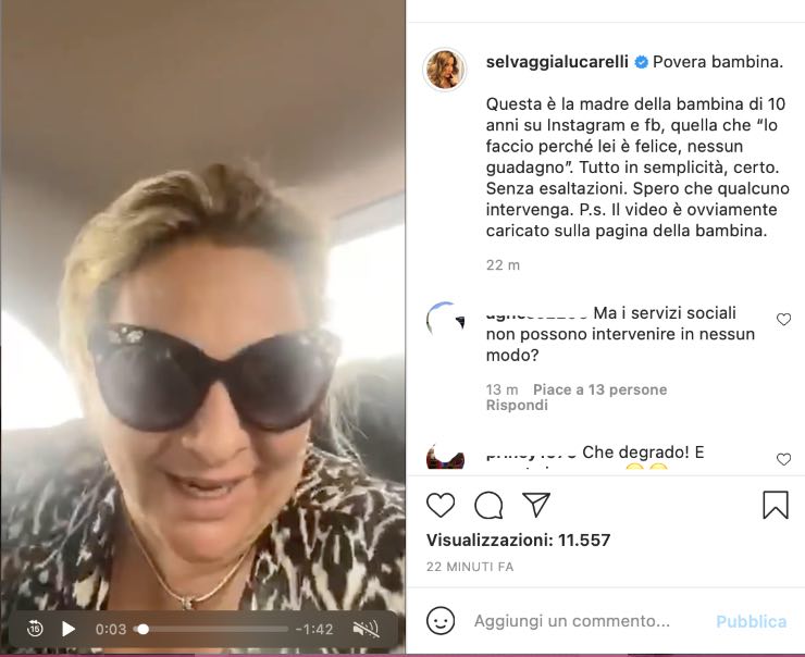 Selvaggia Lucarelli accusa una madre