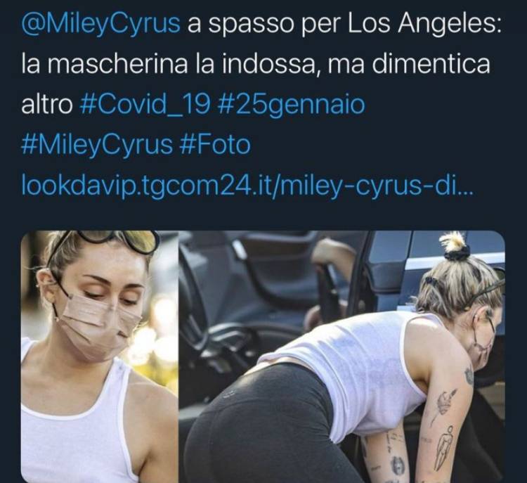 tgcom24 miley cyrus stefano guerrera polemica tweet