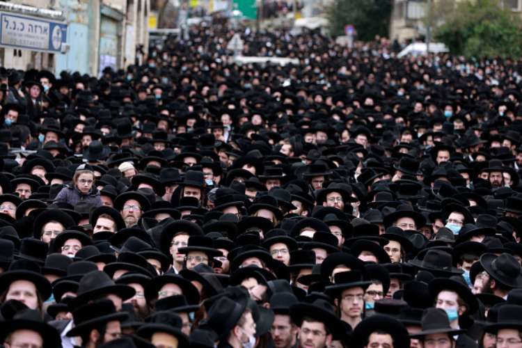 gerusalemme funerale ventimila persone covid israele 