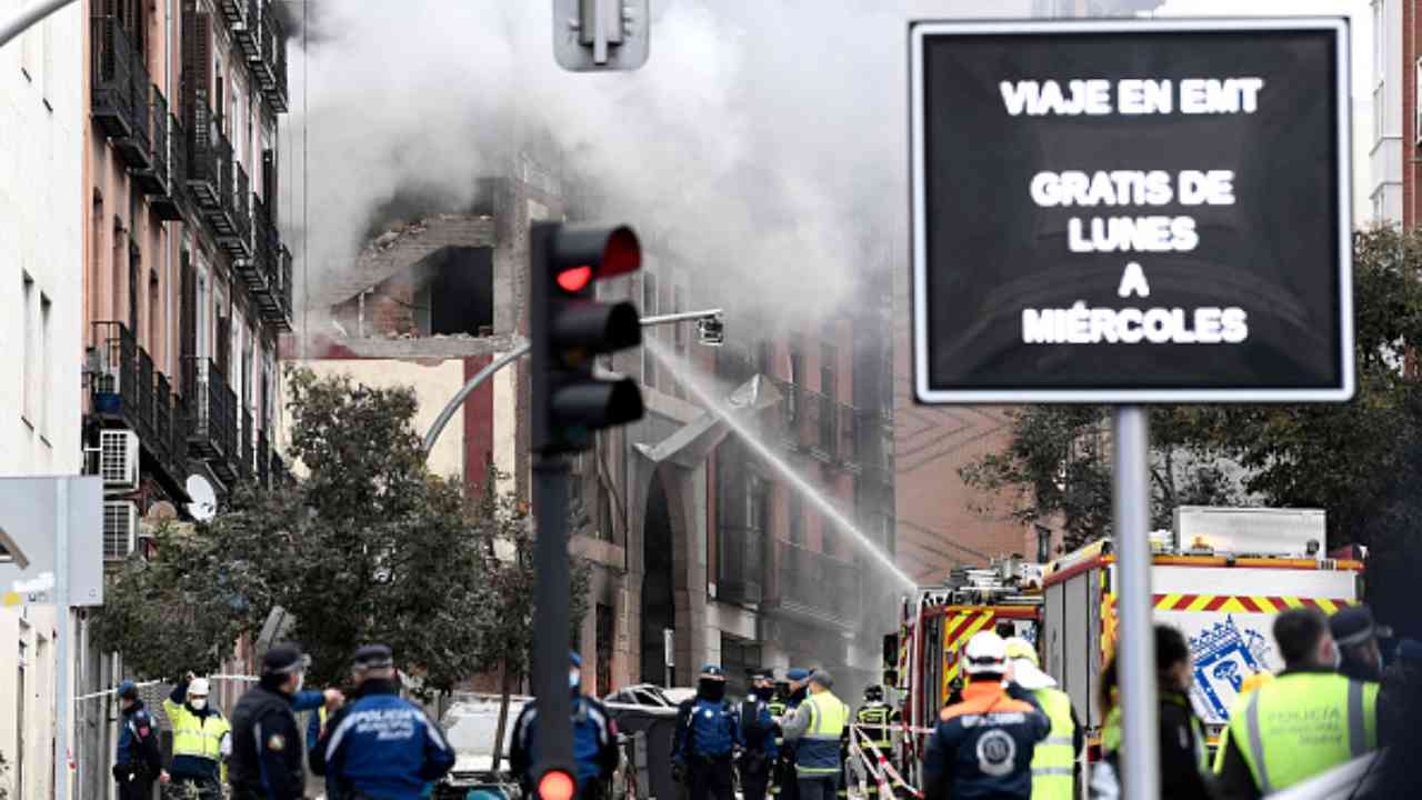 madrid esplosione calle de toledo morti feriti