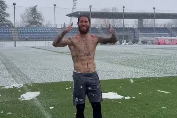 sergio ramos nuova foto instagram grandine muscoli