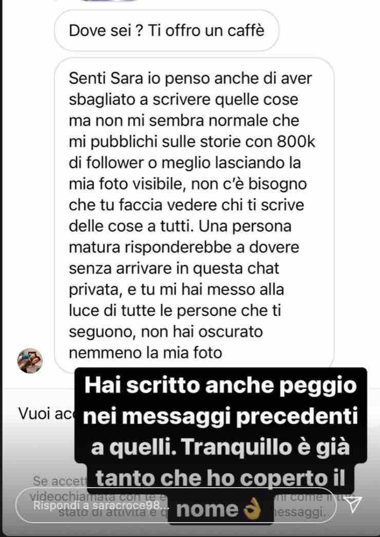 Sara Croce chat