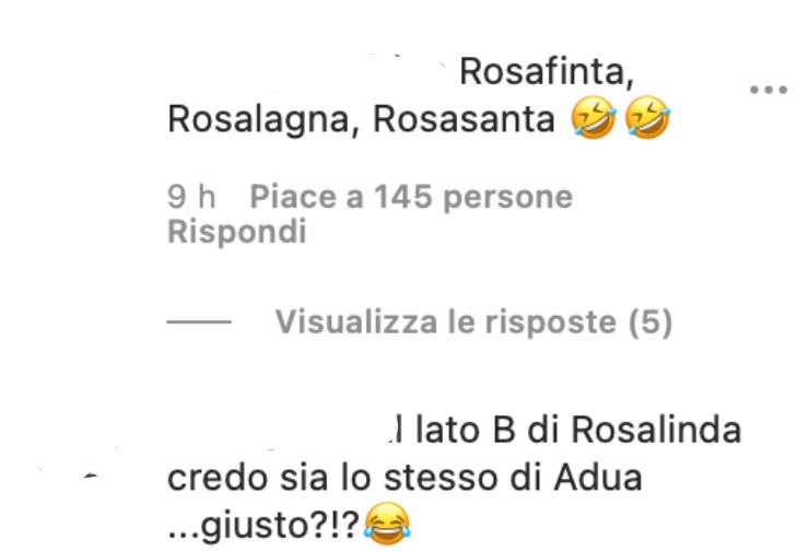 Commenti su Rosalinda