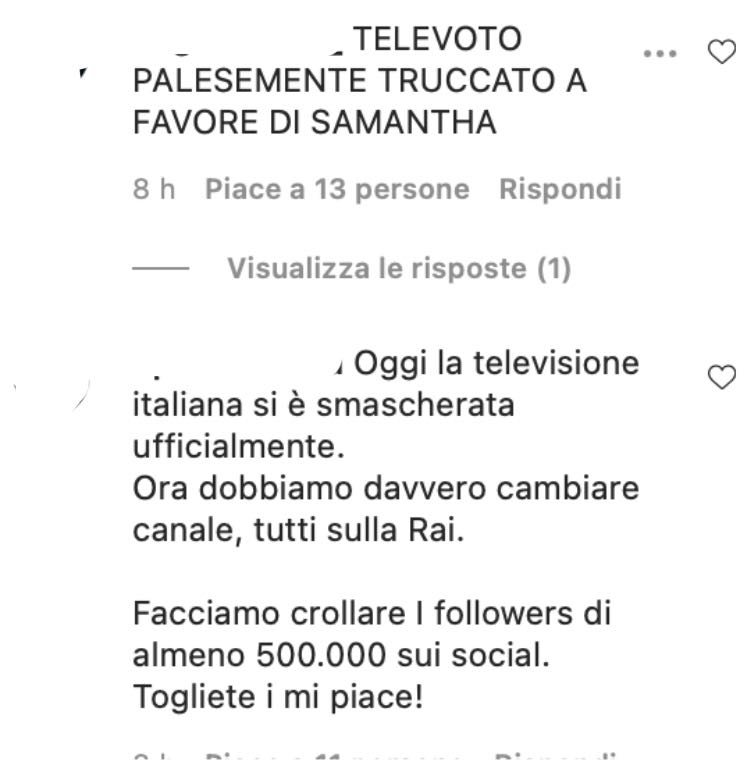 Commenti televoto gfvip