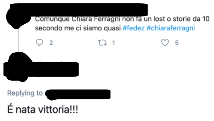 Commenti sulla nascita di Vittoria