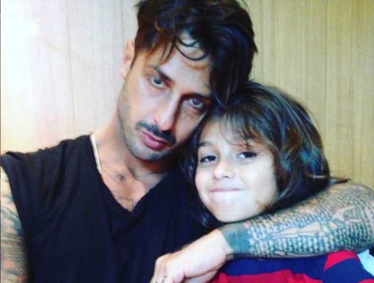 Fabrizio Corona e il figlio da piccolo