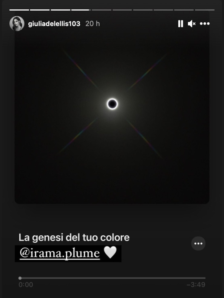 Giulia De Lellis commenta la canzone di Irama