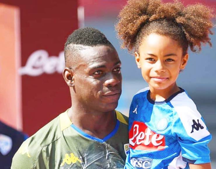 Mario Balotelli e la figlia