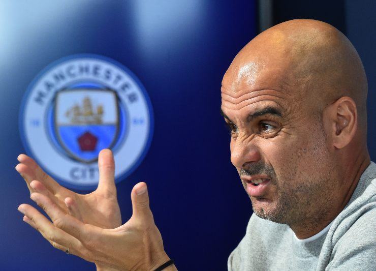 pep guardiola furibondo calciatori