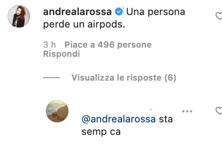 Risposta al commento di Andrea Delogu sotto il post di Stefano De Martino