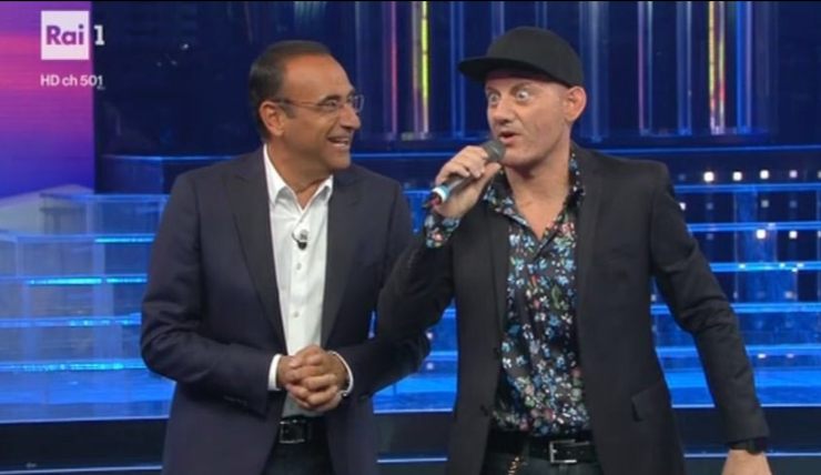 Carlo Conti ed Enrico Papi a Tale e Quale show