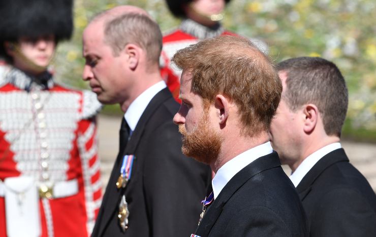 Harry e William, tensione al funerale di Filippo