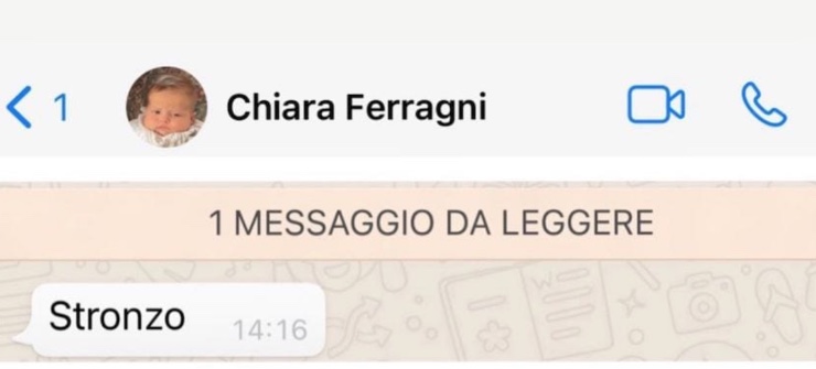 Messaggio Chiara Ferragni