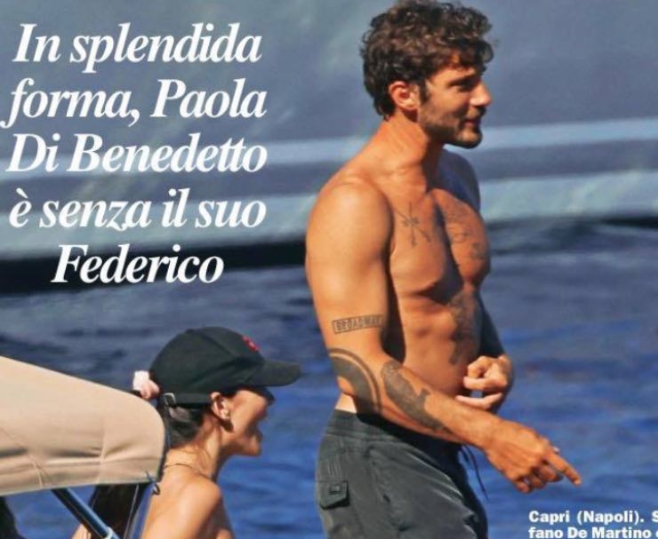 Paola Di Benedetto e Stefano De Martino (foto dalla rivista Chi)