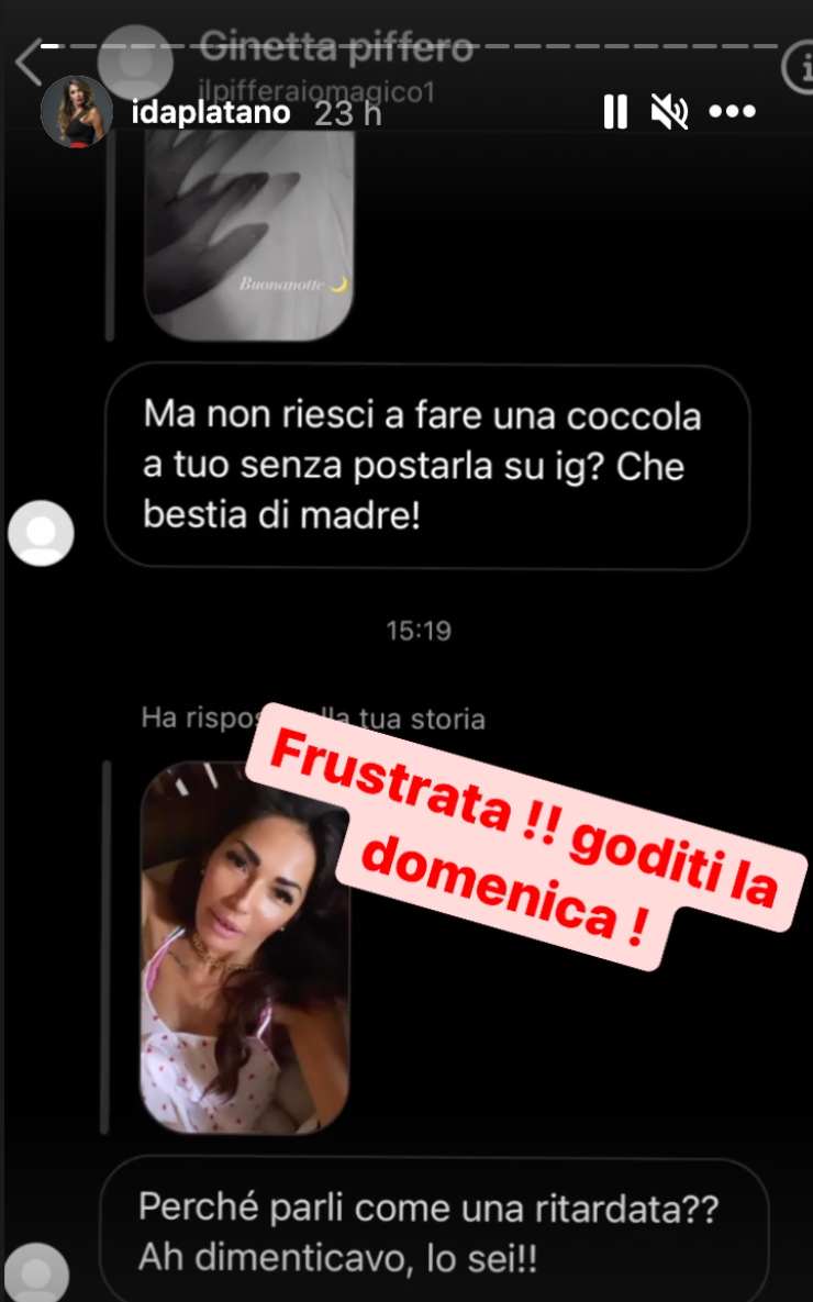 Screenshot fatto da Ida Platano 