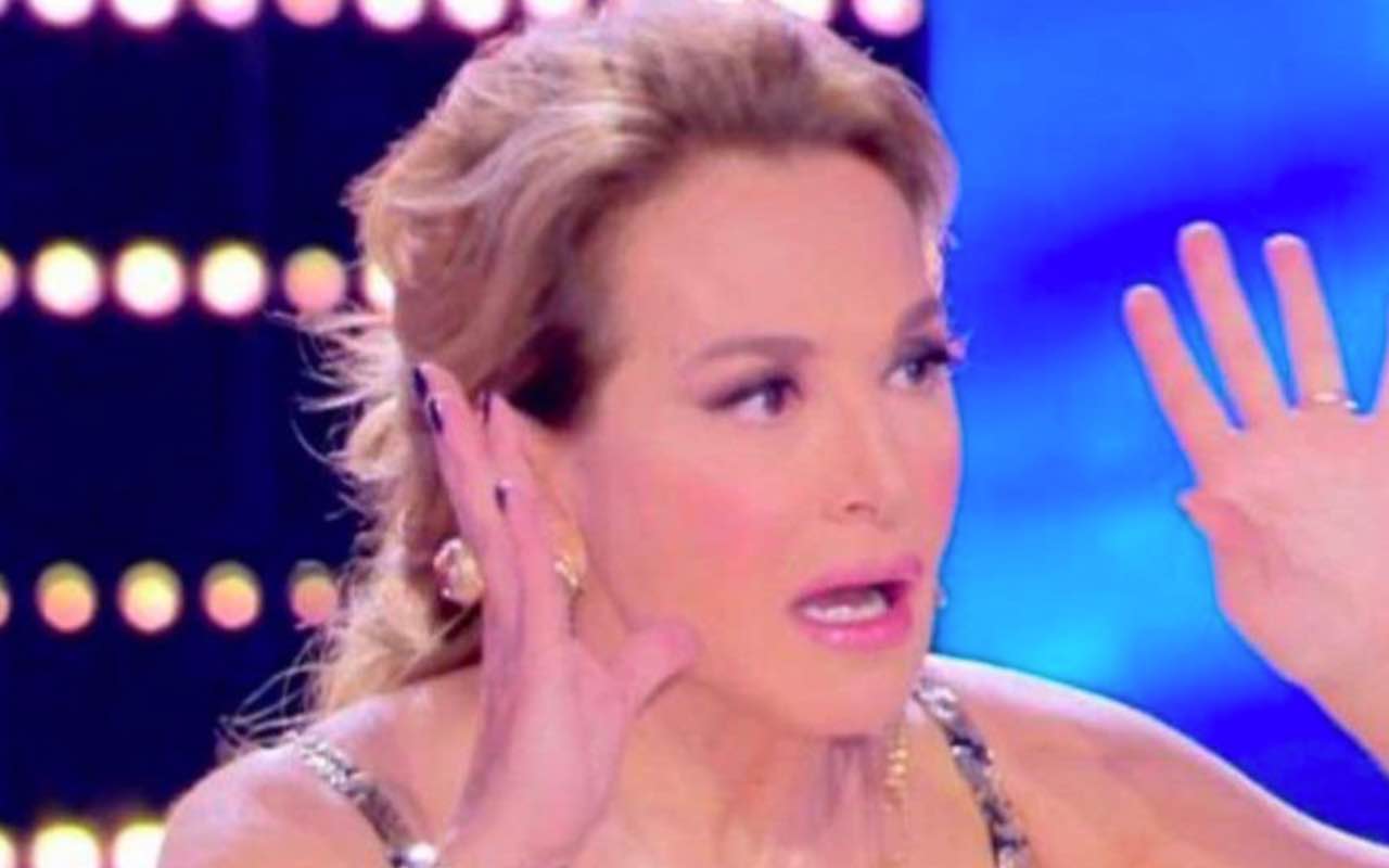 Barbara d'Urso in shock