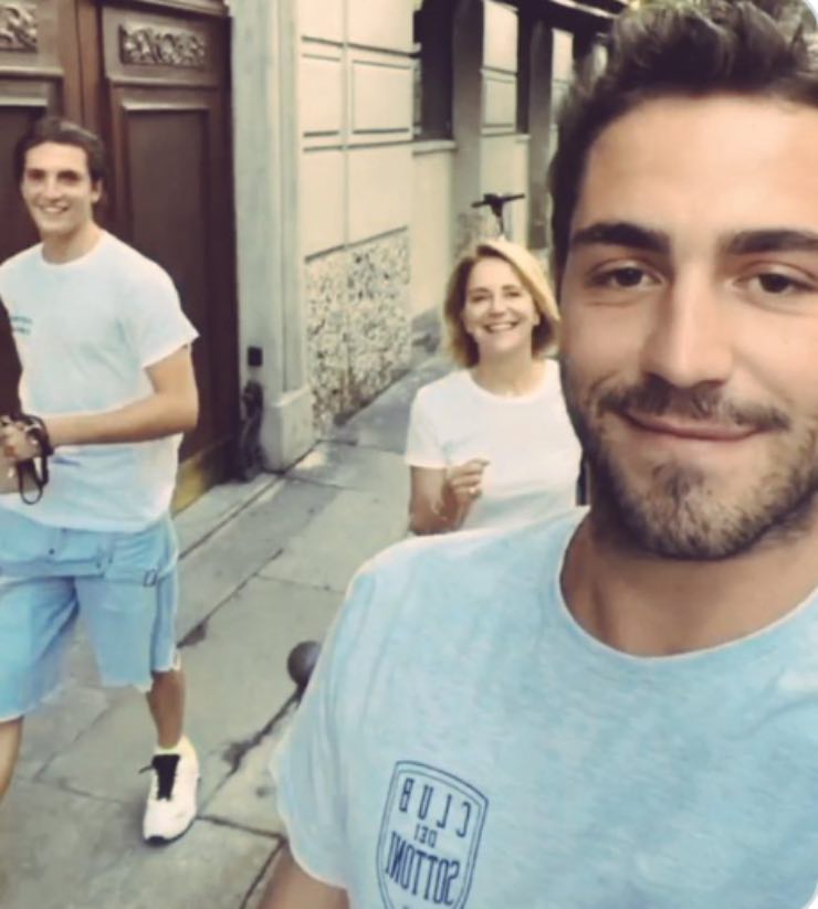 Tommaso Zorzi e l'incontro con la madre (Instagram)