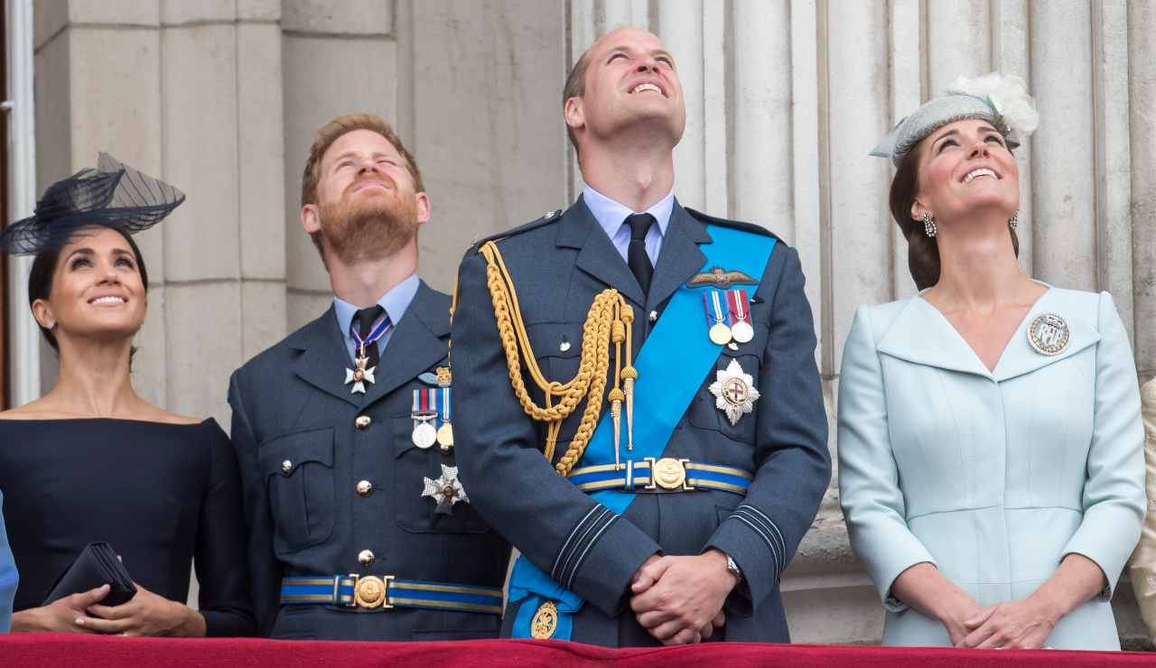 William Kate Harry Meghan royal family Cambridge Sussex