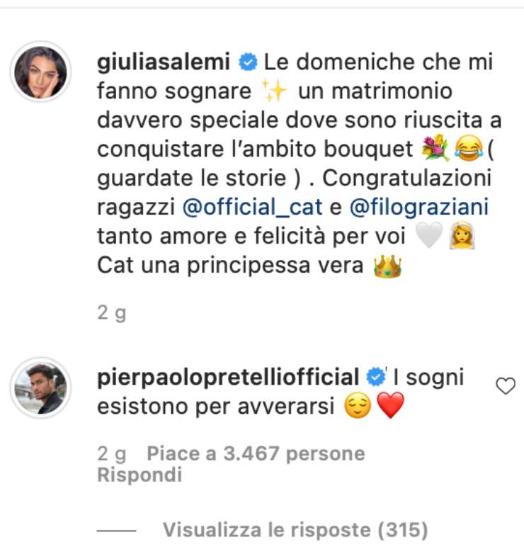 Giulia Salemi e Pierpaolo Pretelli