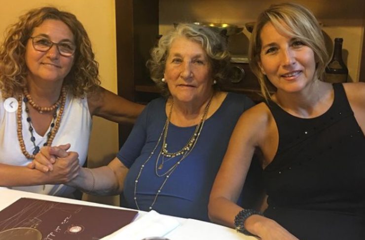 Jo Squillo, sua sorella Paola e la mamma