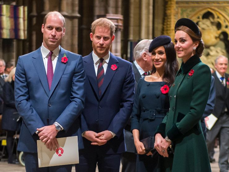 William Kate Harry Meghan royal family Cambridge Sussex