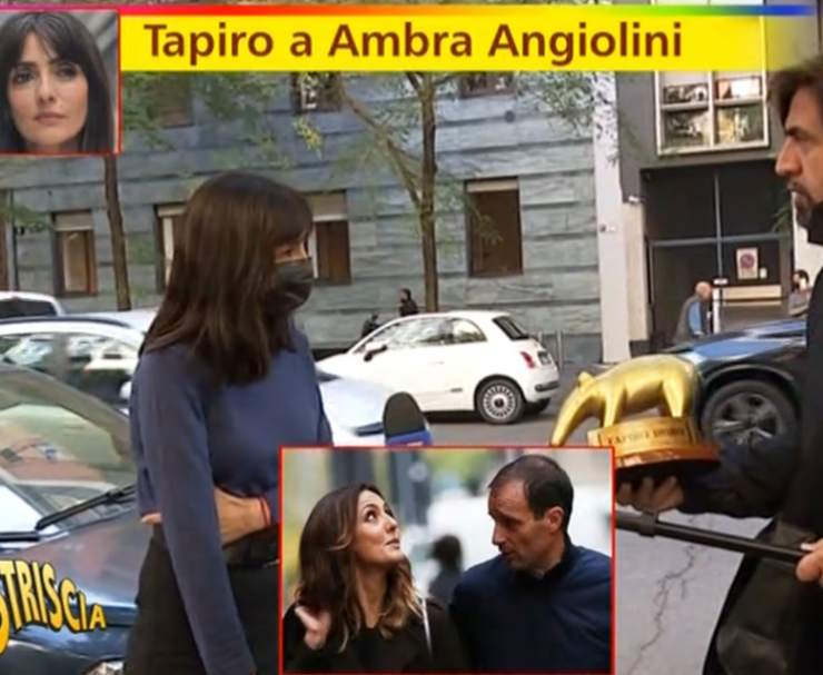 Ambra Angiolini riceve il tapiro