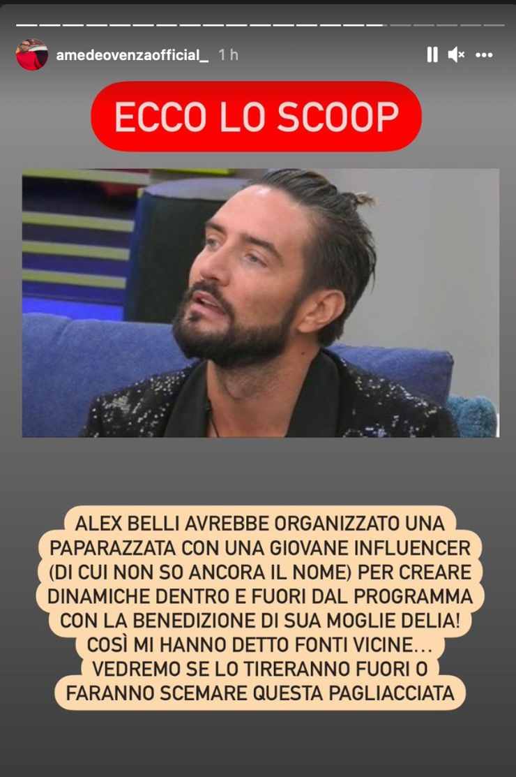 Amedeo Venza scopre Alex Belli