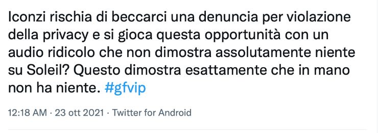 Commento Twitter su Iconize