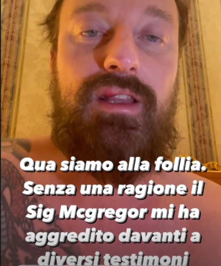 Francesco Facchinetti aggredito