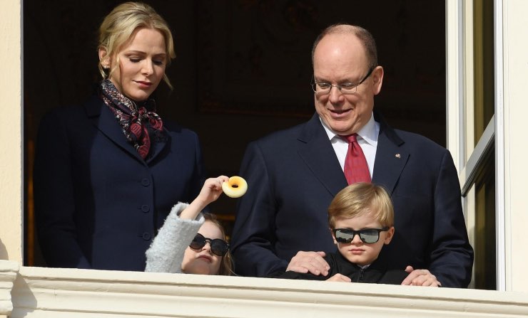 Alberto di Monaco e la famiglia